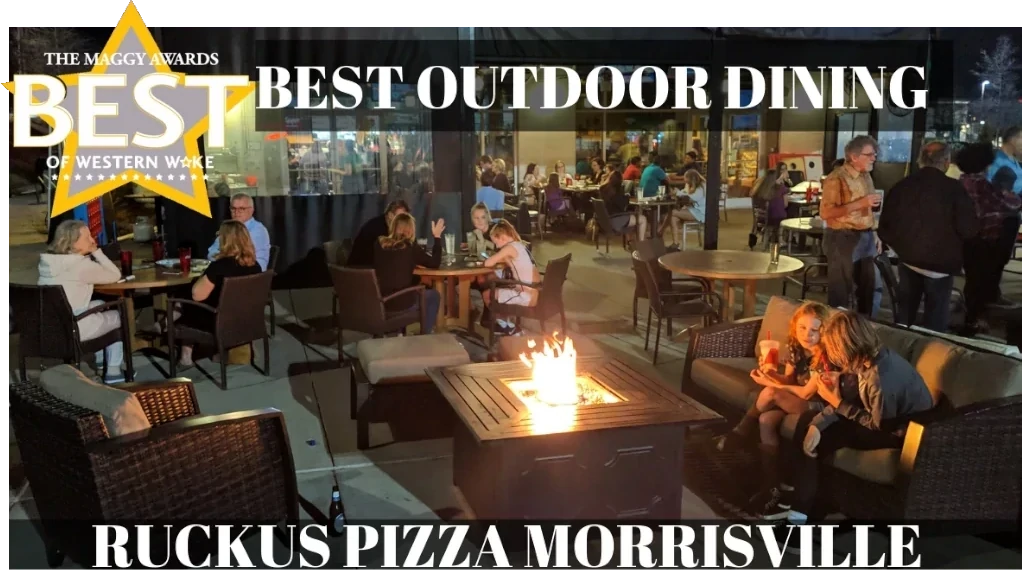 Awards for Ruckus Pizza from Cary Magazine